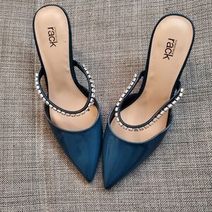 New Nordstrom rack rhinestones strap heelsa